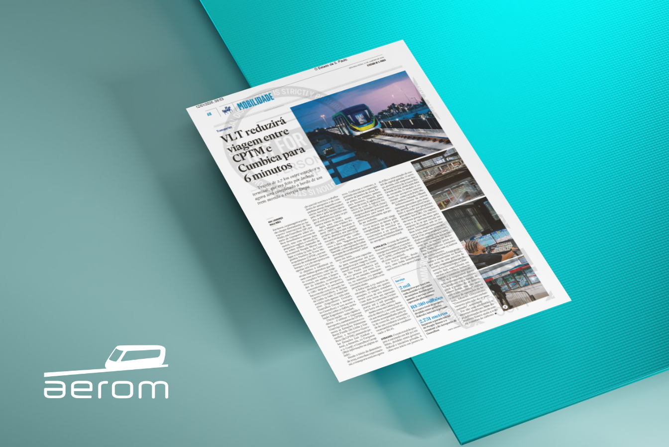 Tecnologia Aeromovel é destaque no Jornal Estadão